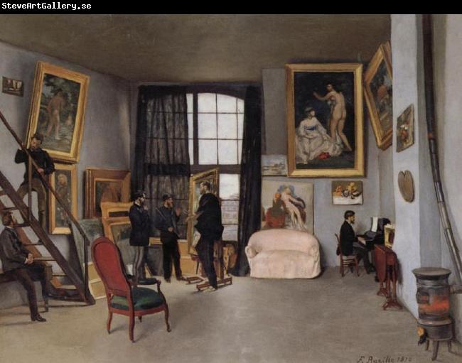 Frederic Bazille The Artist's Studio at 9 Rue de la Condamine in Paris